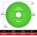 Kit de Discos Diamantados para Corte Esmerilhadeira e Serra Mármore -  20mm e 22mm