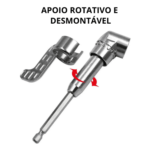 Adaptador Angular 105° – Curto e Longo - Ideal para Cantos Difíceis
