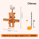 Gabarito de montagem rápida 2 em 1 + BRINDE - Instalação de armários