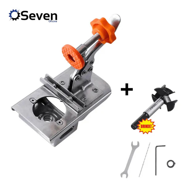 Kit Gabarito De Dobradiça De Porta Oculta + Broca (BRINDE)