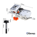 Kit Gabarito De Dobradiça De Porta Oculta + Broca (BRINDE)