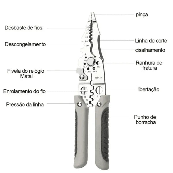 Alicate Multifuncional 10 em 1