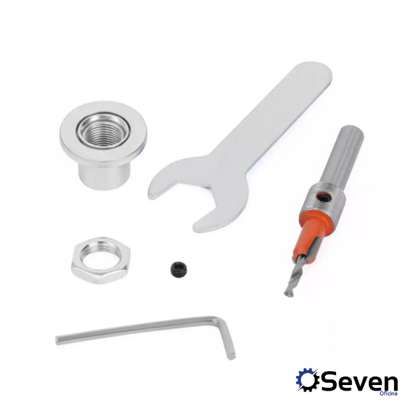 Broca Escariadora de 3mm com Limitador + Chave Allen