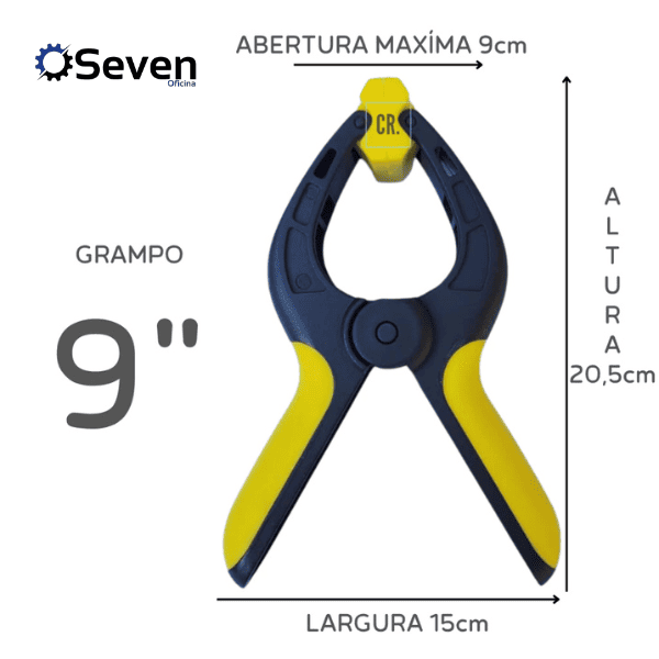 Grampo com Mola Multiuso Reforçado – Fixação com Precisão e Potência!
