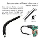 Kit Extensor Prolongador Flexivel para Parafusadeira