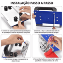 Guia De Corte 45º Graus Chanfro Para Lixadeira/Esmerilhadeira + Mangueira BRINDE