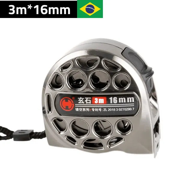 Fita Métrica Profissional em Aço Inoxidável – Design Vazado Resistente