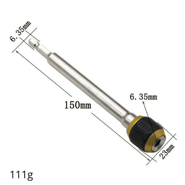 Adaptador de Broca Hexagonal de Liberação Rápida