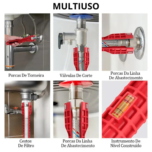Chave Hidráulica 8 em 1