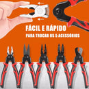 Alicate Multifuncional 5 em 1 -  Com 5 Cabeça