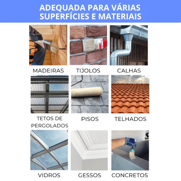 Veda Tudo - Impermeabilizante Invisível, Anti Vazamentos