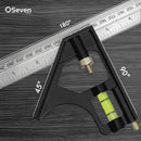 Esquadro Combinado Com Nível Régua