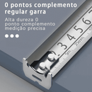 Fita Métrica Profissional em Aço Inoxidável – Design Vazado Resistente