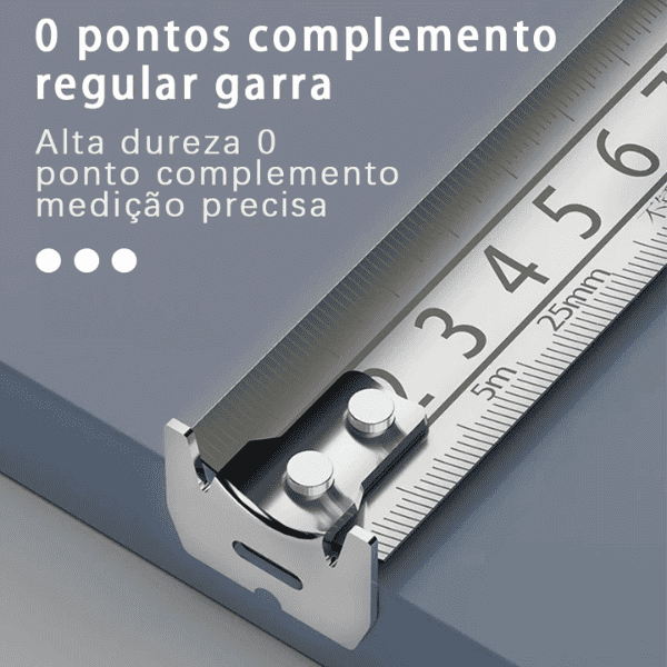Fita Métrica Profissional em Aço Inoxidável – Design Vazado Resistente