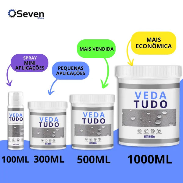 Veda Tudo - Impermeabilizante Invisível, Anti Vazamentos